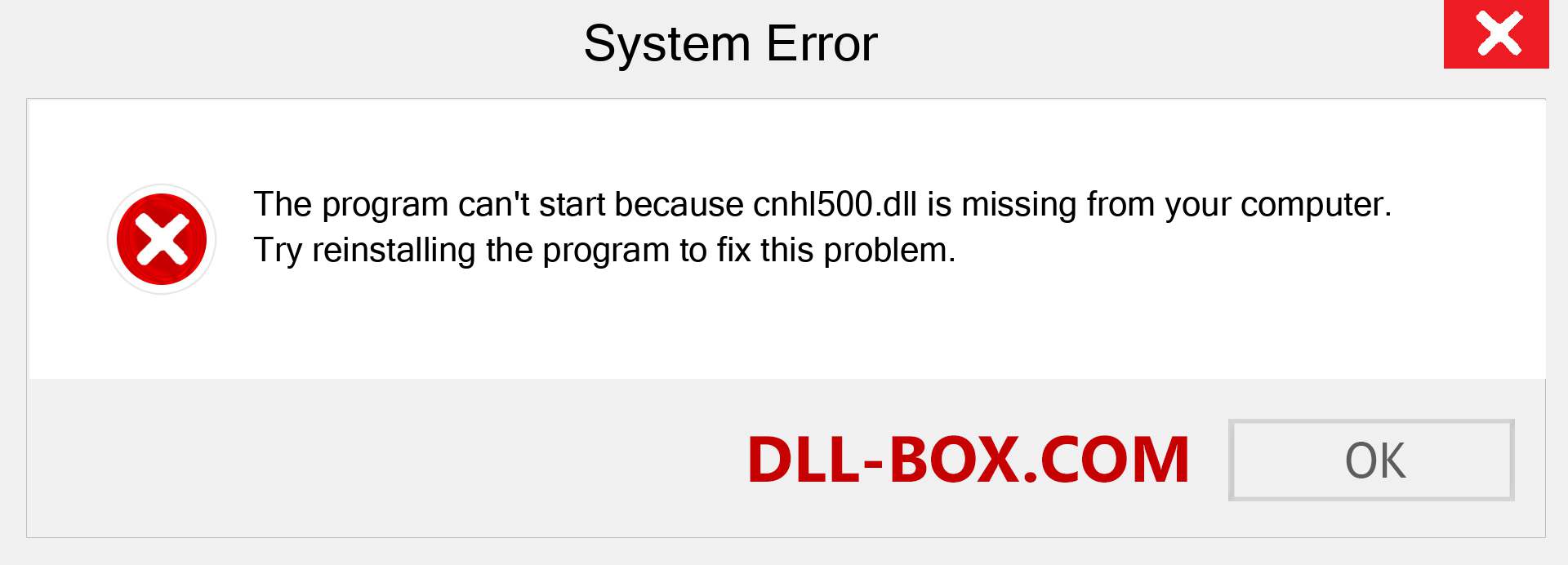  cnhl500.dll file is missing?. Download for Windows 7, 8, 10 - Fix  cnhl500 dll Missing Error on Windows, photos, images